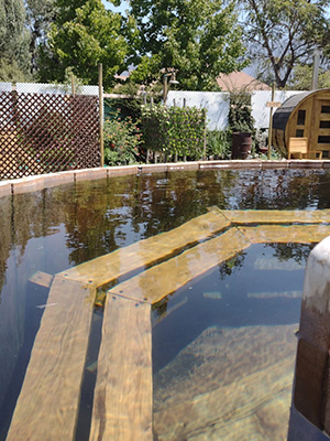 tinaja de agua caliente refugio